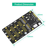 2 in 1 for M.2(NGFF) NVMe / SATA-Bus SSD to SFF-8611/8612 & SATA Riser Type C Power Adapter Card for M2 2230 2242 2260 2280 SSD