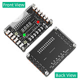 ATX 24Pin Power Supply Breakout Board and Acrylic Case Kit with 3.3V 5V 12V Output Voltage and 12 ports USB, 3A Maximum Output