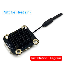 5.8G 1W VTX 48CH VTX Transmission Input Voltage 7-26V Transmission Power 0/100/200/400/1000mW IPEX4 Antenna