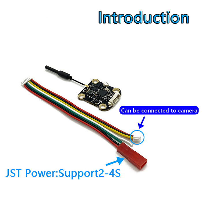 5.8G 1W VTX 48CH VTX Transmission Input Voltage 7-26V Transmission Power 0/100/200/400/1000mW IPEX4 Antenna