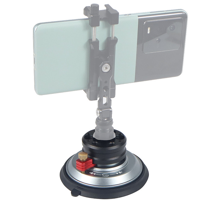 4 inch Vacuum Suction Cup Powerful Heavy-Duty Strong Sucker with 1/4  3/8  ARRI Holes Quick Release for Car Photography 20Kg