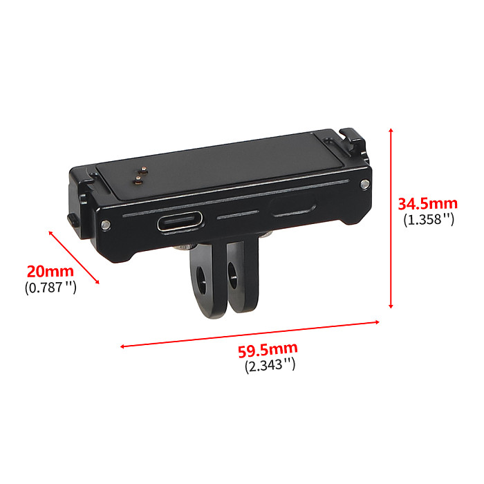 Aluminum Alloy Material CNC Machining 1/4 screw Interface uick Installation And quick Disassembly for Shadowstones