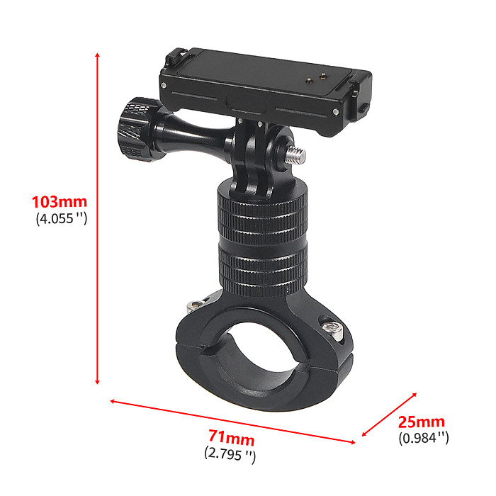 Aluminum Alloy Material CNC Machining 1/4 screw Interface uick Installation And quick Disassembly for Shadowstones