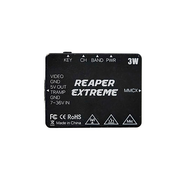 FOXEER 4.9G-6G Reaper Infinity 5.8G 10W 80CH VTX 2-8S Lipo 400mW/2W/5W/7.5W/10W Switchable Transmitter for Long Range RC FPV