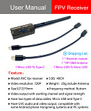 RXC 5.8G 48CH UVC Video Downlink OTG VR Mobile Phone Receiver +5.8G 48CH FPV Receiver OLED Display 5-36V SMA For RC Quadcopter