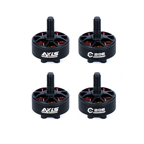 AXISFLYING 4PCS C206 2006 2750KV FPV Brushless Motor 6S Lipo 2.5mm Shaft 12N14P For RC FPV MANTA3.6 FPV Drones DIY Parts