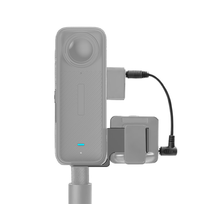 Microphone Expansion Bracket for Insta360 X4 Action Camera Mic Quick Release Mount with Cold Shoe Mount 1/4  Screw Accessories