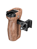 NATO Side Handle Handgrip Universal Camera Cage Wooden Handle with Cold Shoe Mount for Sony Canon Nikon DSLR Camera Accessories