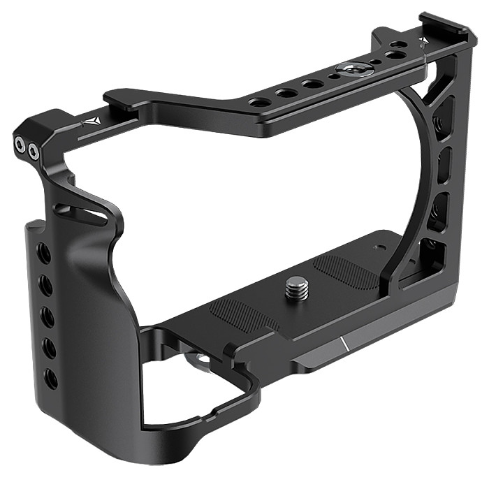 Camera Cage Stabilizer Rig with Cold Shoe Mount 1/4  & 3/8  Threads for Sony A6000/A6300/A6400/A6500 Cameras Protection Frame