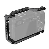 Camera Cage Stabilizer Rig with Cold Shoe Mount 1/4  & 3/8  Threads for Sony A6000/A6300/A6400/A6500 Cameras Protection Frame