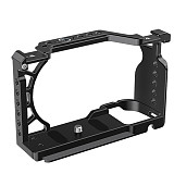 Camera Cage Stabilizer Rig with Cold Shoe Mount 1/4  & 3/8  Threads for Sony A6000/A6300/A6400/A6500 Cameras Protection Frame