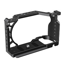 Camera Cage Stabilizer Rig with Cold Shoe Mount 1/4  & 3/8  Threads for Sony A6000/A6300/A6400/A6500 Cameras Protection Frame