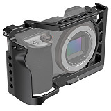 Camera Cage Stabilizer Rig with Cold Shoe Mount 1/4  & 3/8  Threads for Sony A6000/A6300/A6400/A6500 Cameras Protection Frame
