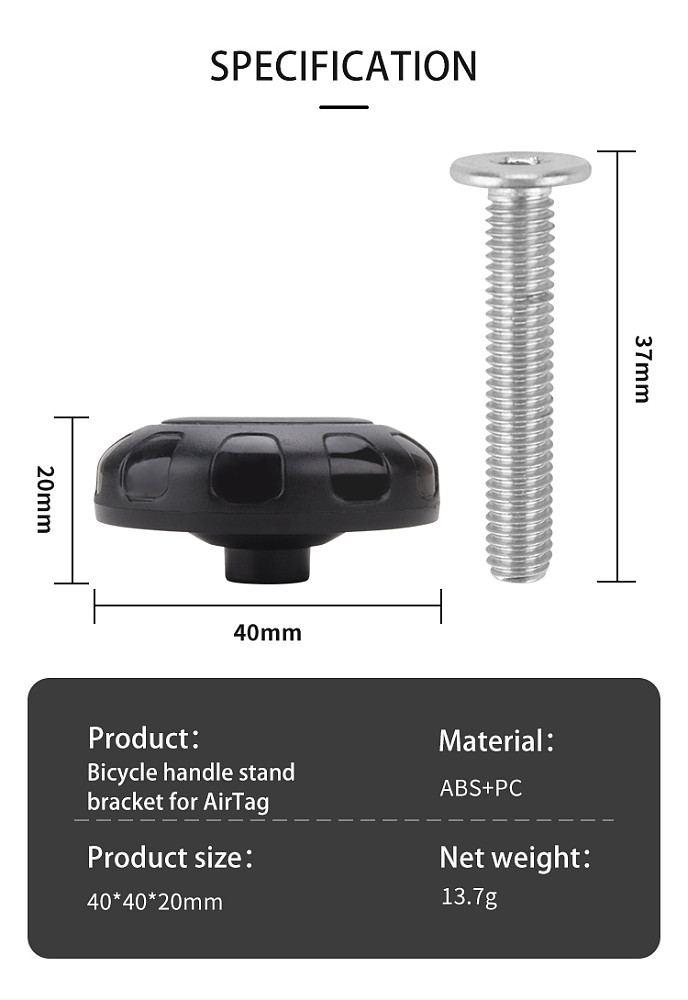 For Installing AirTag Trackers Anti-theft And Anti Loss Locators And Mounting Brackets On Bicycle Handlebars