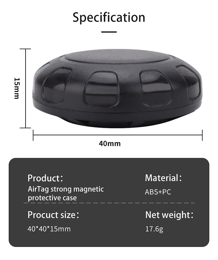 Applicable For AirTag Locator Magnetic Protective Shell Bicycle Anti Loss And Anti-theft Installation Bracket Accessories