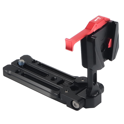 Mini V Lock Mount Adapter Quick Release Clamp Plate with 1/4 -20 Mounting Slots for DSLR Camera Battery Mounting / Disassemble