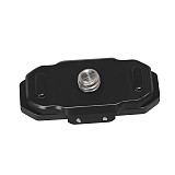 Aluminum Alloy 1/4 Turn 2-Card Adapter Magnetic Suction Folding Positioning Anti Reverse Base For GOPRO/Insta360 X4 dedicated seat