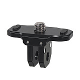 Aluminum Alloy 1/4 Turn 2-Card Adapter Magnetic Suction Folding Positioning Anti Reverse Base For GOPRO/Insta360 X4 dedicated seat