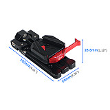Mini V Lock Mount Adapter Quick Release Clamp Plate with 1/4 -20 Mounting Slots for DSLR Camera Battery Mounting / Disassemble