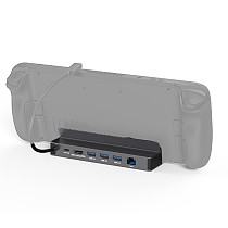 Gaming Console type-c Docking Station Stean Deck/ROG/Switch Handheld Docking Station Expansion Docking Converter - 6-in-1 ROG/Steam Deck Dock DS601