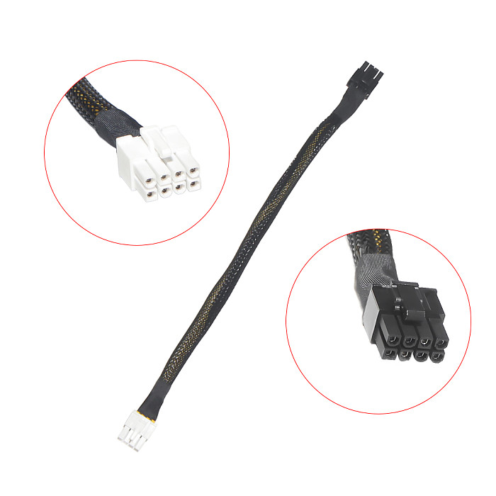 For Lenovo ST558 ST550 Server Cable 8P to Dual 6+2P GPU Graphics Card Power Supply Cable for 3090 A100 A6000 GPU Extension Cable