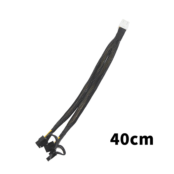 For Lenovo ST558 ST550 Server Cable 8P to Dual 6+2P GPU Graphics Card Power Supply Cable for 3090 A100 A6000 GPU Extension Cable