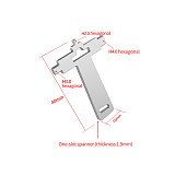 A spanner SLR camera hexagonal spanner photographer tool multifunction quick release plate rabbit cage head screwdriver TFSM200