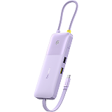 Baseus Nomos Dual Line Fast Charging Six in One HUB Expansion Dock 100W&20W Dual PD Fast Charging Line 10Gbps High Speed Transmission