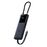 Baseus Nomos Dual Line Fast Charging Six in One HUB Expansion Dock 100W&20W Dual PD Fast Charging Line 10Gbps High Speed Transmission