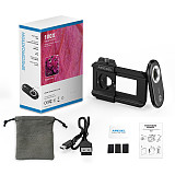 (APEX EL) Purple Light Band LED Light Insect/JewelryShooting 100x 150x 200x Pulling 3-in-1 Buckle With CPL Portable Mobile Microscope