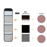 (FOTGA) Filter Storage Bag 100x150mm Insert Filter Pack 95mm 4x4 Square Filter Storage Bag Portable Filter Storage Box