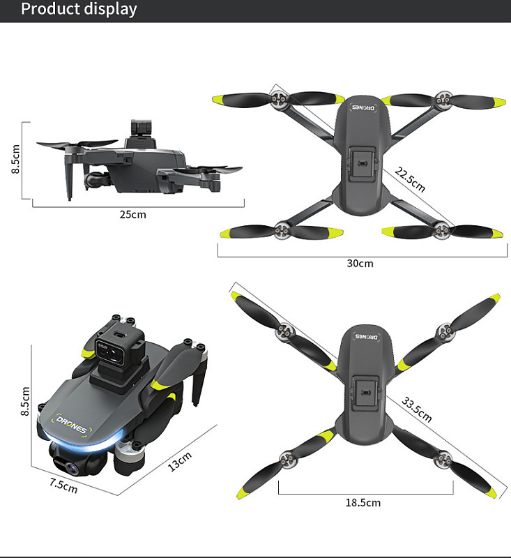X32 2-axis anti shake pan tilt unmanned aerial vehicle 360 laser obstacle avoidance high-definition aerial photography For folding aircraft toy