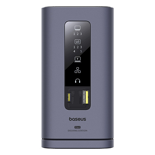 Baseus Zhihui Series 11 in 1 (MAC) Workstation Super Expansion Support MacOS 3 Screen Abnormal Display PD 100W Fast Charging Vertical Magnetic Suction Design