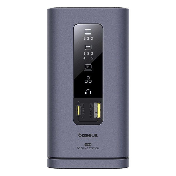 Baseus Zhihui Series 11 in 1 (MAC) Workstation Super Expansion Support MacOS 3 Screen Abnormal Display PD 100W Fast Charging Vertical Magnetic Suction Design