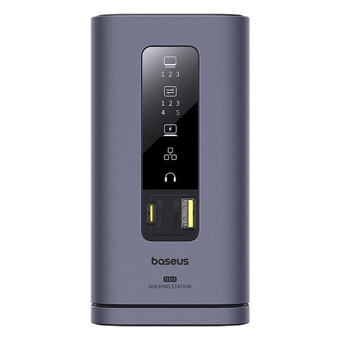 Baseus Zhihui Series 11 in 1 (MAC) Workstation Super Expansion Support MacOS 3 Screen Abnormal Display PD 100W Fast Charging Vertical Magnetic Suction Design