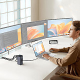 Baseus Zhihui Series 11 in 1 (MAC) Workstation Super Expansion Support MacOS 3 Screen Abnormal Display PD 100W Fast Charging Vertical Magnetic Suction Design