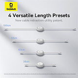 Baseus Free2Pull Retractable Type-C to iP 20W 1m Freely Stretching PD 20W Fast Charging Data Cable 480Mbps Transmission Rate