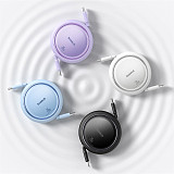 Baseus Free2Pull Retractable Type-C to iP 20W 1m Freely Stretching PD 20W Fast Charging Data Cable 480Mbps Transmission Rate