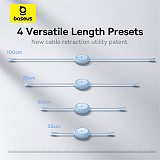 Baseus Free2Pull Retractable Type-C to iP 20W 1m Freely Stretching PD 20W Fast Charging Data Cable 480Mbps Transmission Rate