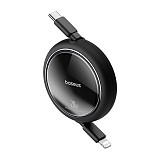 Baseus Free2Pull Retractable Type-C to iP 20W 1m Freely Stretching PD 20W Fast Charging Data Cable 480Mbps Transmission Rate