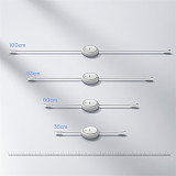 Baseus Free2Pull Retractable Type-C to iP 20W 1m Freely Stretching PD 20W Fast Charging Data Cable 480Mbps Transmission Rate