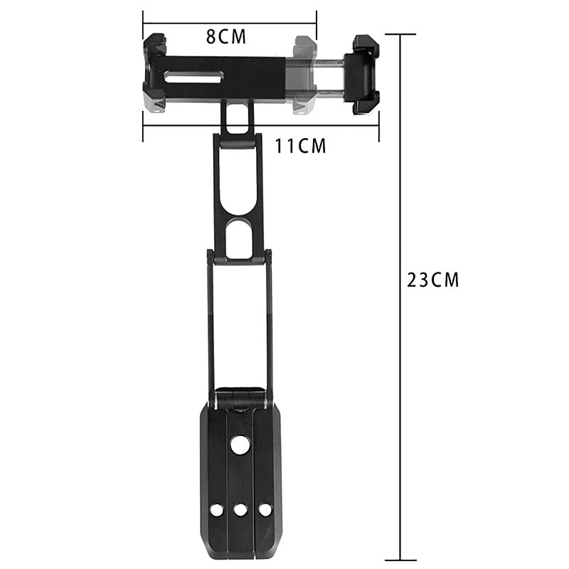 Foldable Mobil Phone Desktop Holder Tripod with Cold Shoe Mount for Arca Quick Release Plate Clamp Desk Bracket Smartphone Stand