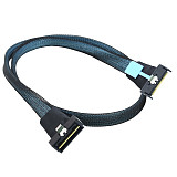 PCIE PCI Express MCIO 8X to LP SlimSAS Adapter Cable Low Profile SFF-8654 74P High Speed Cable