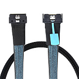 PCIE PCI Express MCIO 8X to LP SlimSAS Adapter Cable Low Profile SFF-8654 74P High Speed Cable