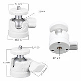Foldable Mini Tripod Desktop Selfie Stick Tripod Stand with 1/4 Screw Ballhead Handle Grip For Projector Camera Phone 2KG Load