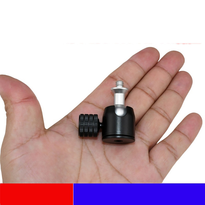 Aluminum Alloy 360 Degree Swivel Tripod Ball Head Mount Universal 1/4 3/8 M4 M5 M6 Thread Mount for DSLR Camera Tripod Mounting