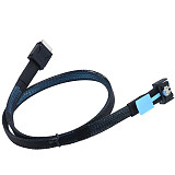 Gen5 PCI-E MCIO Slimline SFF-8654 4i to Oculink SFF-8611 4i Adapter Cable