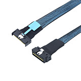 PCIE PCI Express MCIO 8X to LP SlimSAS Adapter Cable Low Profile SFF-8654 74P High Speed Cable