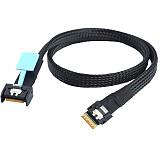 Gen5 MCIO Slimline SFF-8654 4i to SFF-8654 4i Cable for Server Data Cable Connection Cable