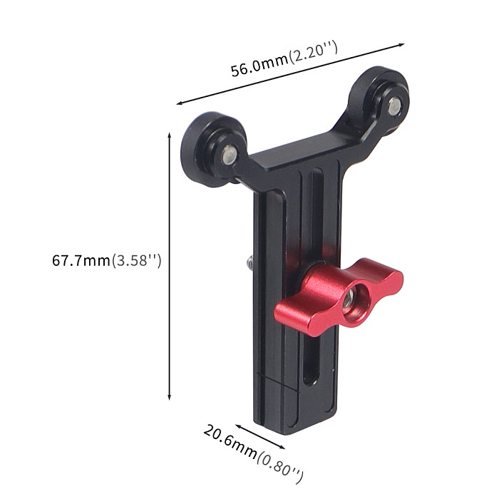 Aluminum SLR lens stand Long lens stand 15mm camera guide mount for SLR SONY Fuji